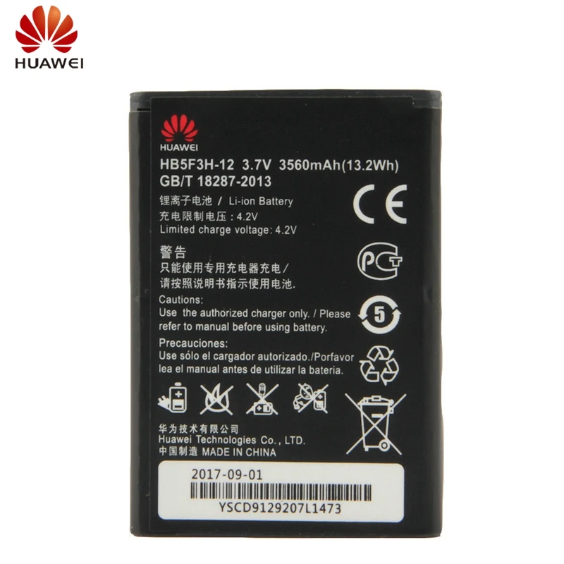 

HuaWei Original HB5F3H-12 Battery For Huawei E5372T E5372s E5775 4G LTE FDD Cat4 WIFI Router Replacement Battery 3560mAh