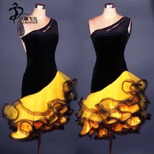 Lady Clothing For Latin Dance Stage Costumes Hollow Dancing Dress For Women ballroom tango Dancewear