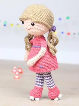 

crochet toys amigurumi handmade rattle girl number DXB0017