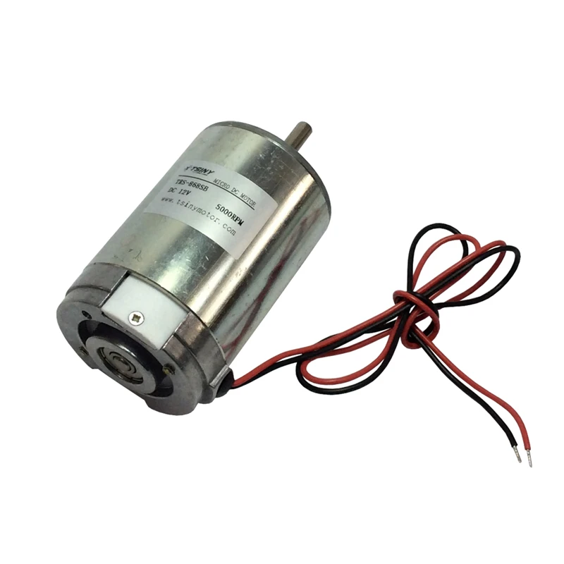 

DC Mini Motor 12Volt 5000RPM High Speed Micro Brush PMDC DC 12V Brush Electric Motor With Ball Bearings Long Life For DIY Hobby