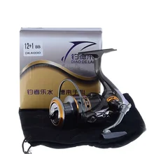 Катушка для рыбалки кунг-фу, катушка для ловли карпа, супер достойная спиннинговая катушка, металлическая катушка CNC Drag 12+ 1 BB 5,1: 1 1000 2000 3000 4000 серии