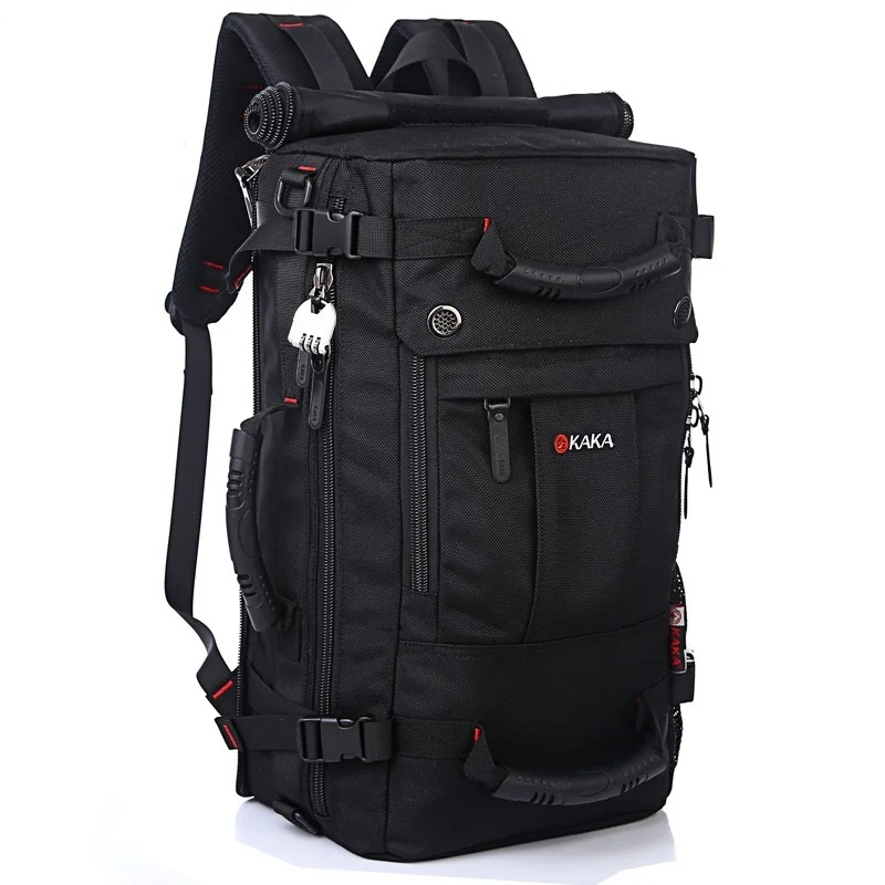 

High Quality Large Men's Travel Bags Fashion Men Backpacks Satchel Men Multi-purpose Travel Backpack Multifunction Shoulder Bag