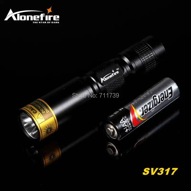 Светодиодный фонарик AloneFire SV317 УФ лампа 365nm мини для отверждения безопасности