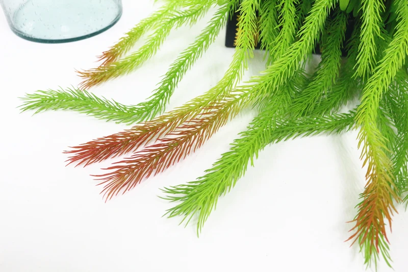 JAROWN Artificial Dragon Grass Green Plants Simulation Plastic Pine Needles Small Hanging Vine For Wedding Decoration Home Decor Flower (14)