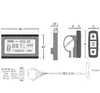 Kt-lcd3 KT LCD3 ebike 24 V 36 V 48 V panneau de commande noir intelligent LCD affichage pièces de vélo électrique pour contrôleur kt ► Photo 3/6