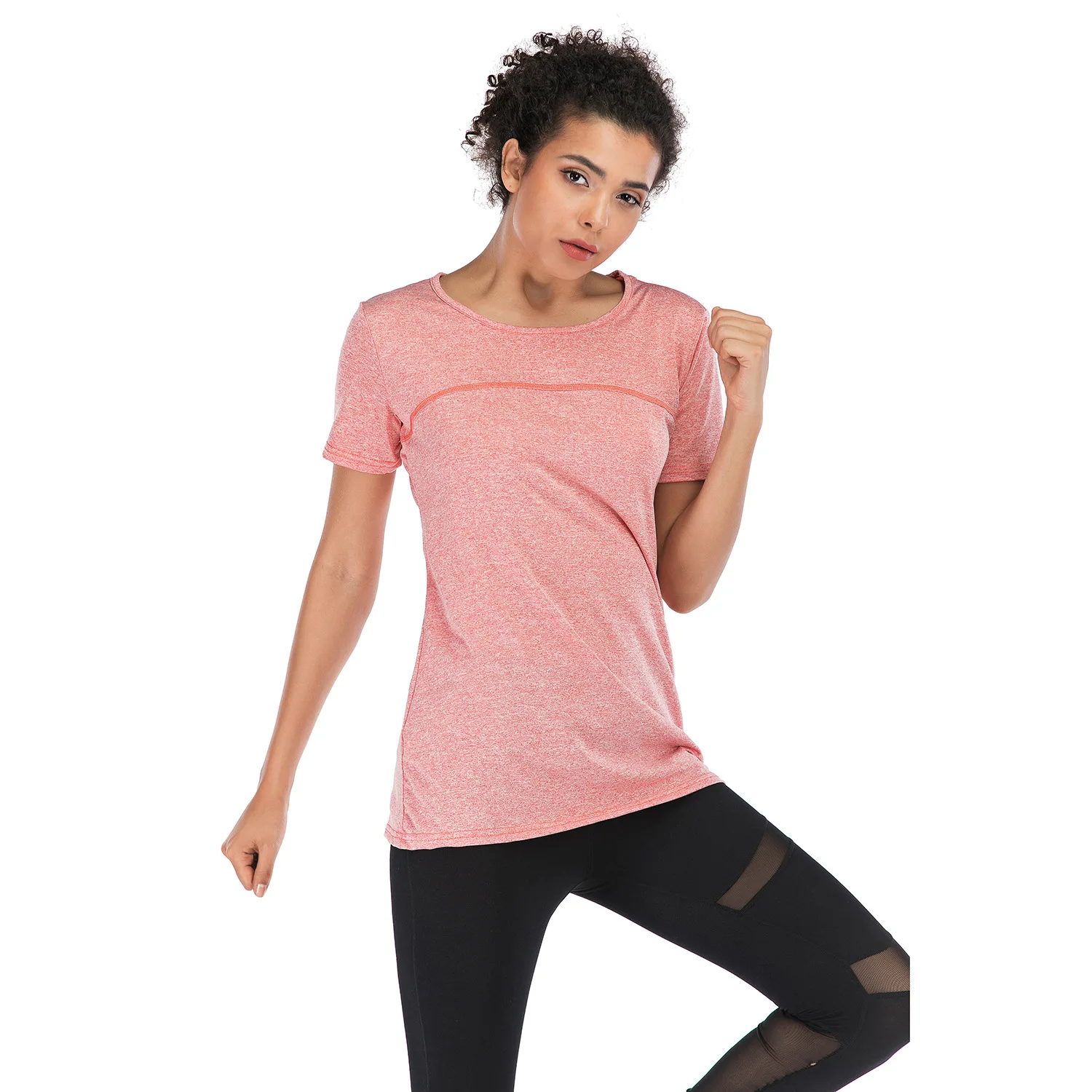 Woman Sports Top 2021 Women Short Sleeve T-shirt for Fitness Dry Fit Sport Shirt Women Yoga Gym Workout Top Large Plus Size xxl