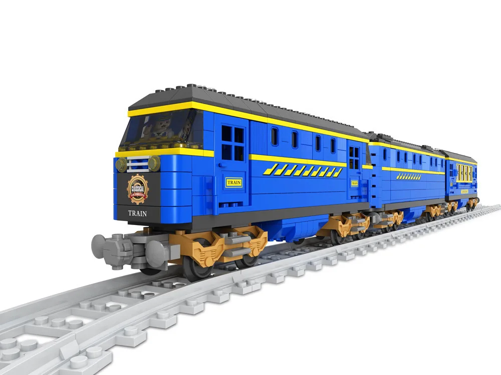 

Transportation Building Block Sets Compatible with lego DF001 train 3D Construction Bricks Educational Hobbies Toys for Kids