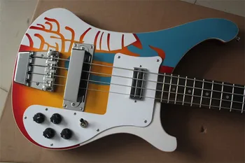 

High Quality Firehawk Custom Rickenback 4003 custom 4 strings Bass Electric Guitar ricken bass