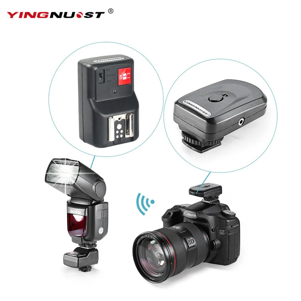

4 Channel Wireless Remote Radio Flash Trigger + One PC Receiver For Canon For Nikon For Yongnuo Camera Universal Hot Shoe