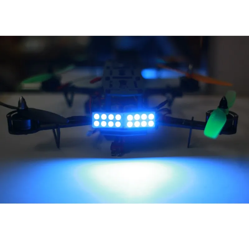 4Pcs Super Bright 5W Night Flying Tail LED lights Searchlight Drone RC
