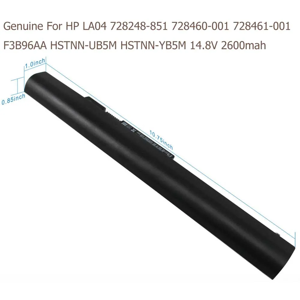 Genuine LA04 HP Laptop Battery 350 248 340 G1 LA04DF TPN-Q129 F3B96AA 728460-001 14.8V 2600mah 2