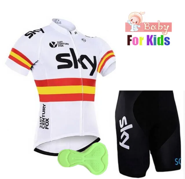 Goedkoop Jongen meisjes Fietsen Kleding Set pro fietsen jesrey set voor Kids ropa ciclismo Mtb Bike Shorts Pak Kinderen Maillot Ciclismo kits