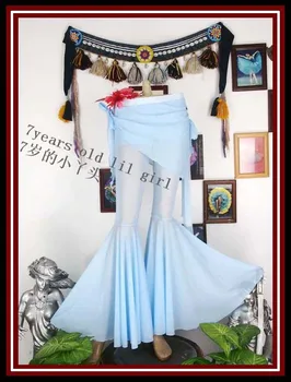 

tribal fusion Belly dance pants Transparent thin Egypt Round flare Pants CN08-13