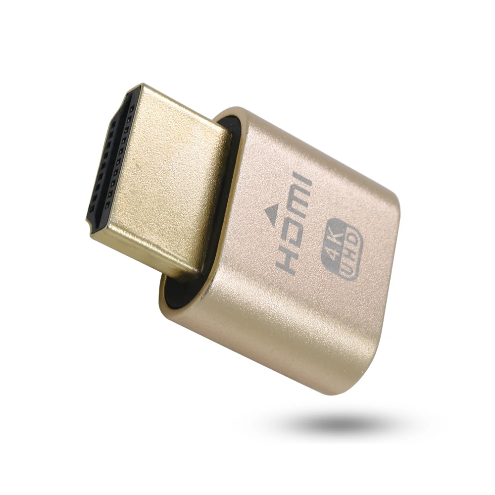 TISHRIC Gold VGA HDMI муляж штепсельной вилки Виртуальная фотография адаптер DDC Edid