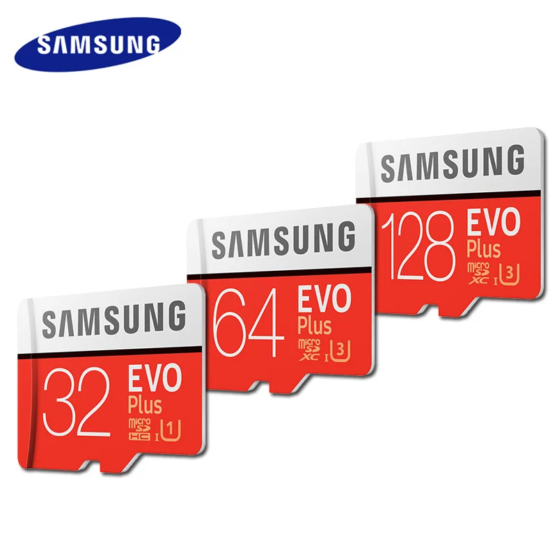 Карта памяти SAMSUNG Micro SD 256 ГБ 32 ГБ 64 Гб 128 ГБ U3 U1 4K SDHC SDXC класс EVO+ класс 10 C10 UHS TF карты транс флэш microsd