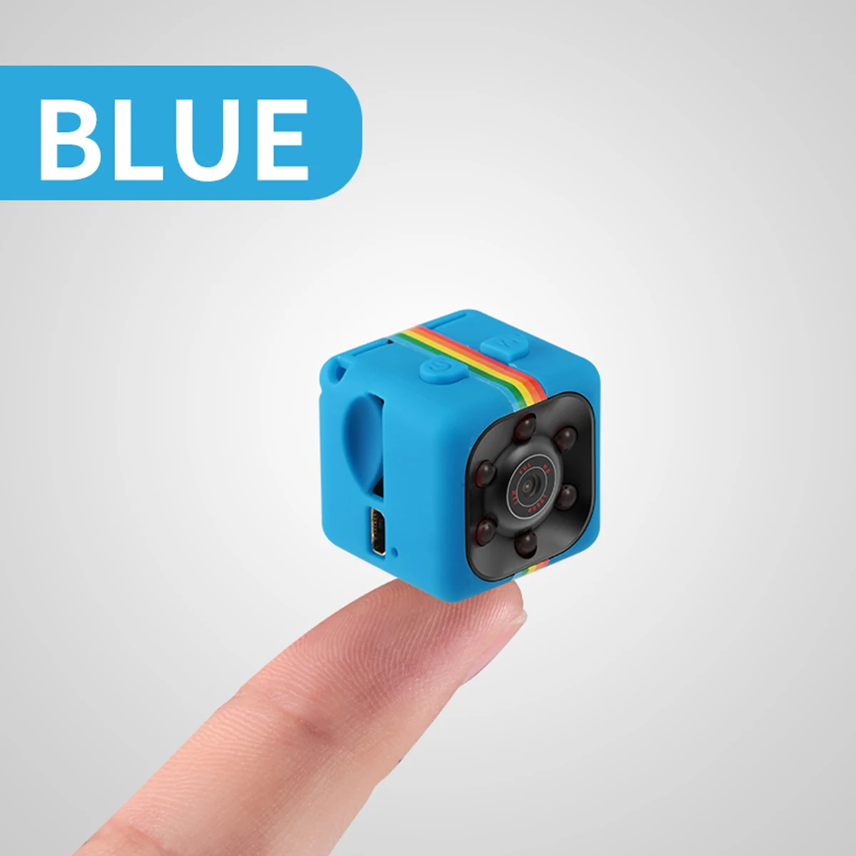Новейшая SQ11 мини камера HD 1080P камера ночного видения Мини Видеокамера экшн-камера DV видео диктофон микро камера s - Цвет: Blue