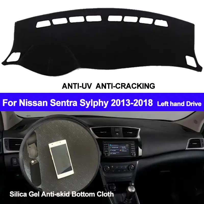 Taijs Car Dashboard Cover Silicone Non Slip Dash Mat Dash Pad