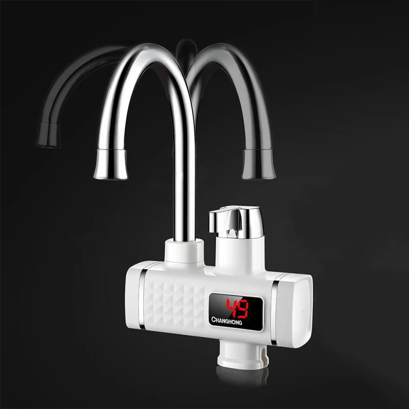 

Household Electric Water Faucet Fast Heating Electric Faucet Digital Display Water Heater for Kitchen CKR-88AX
