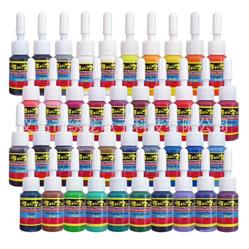 Tattoo Professional Tattoo Ink Pigment Set (5ml) 40 colors tattoo paint