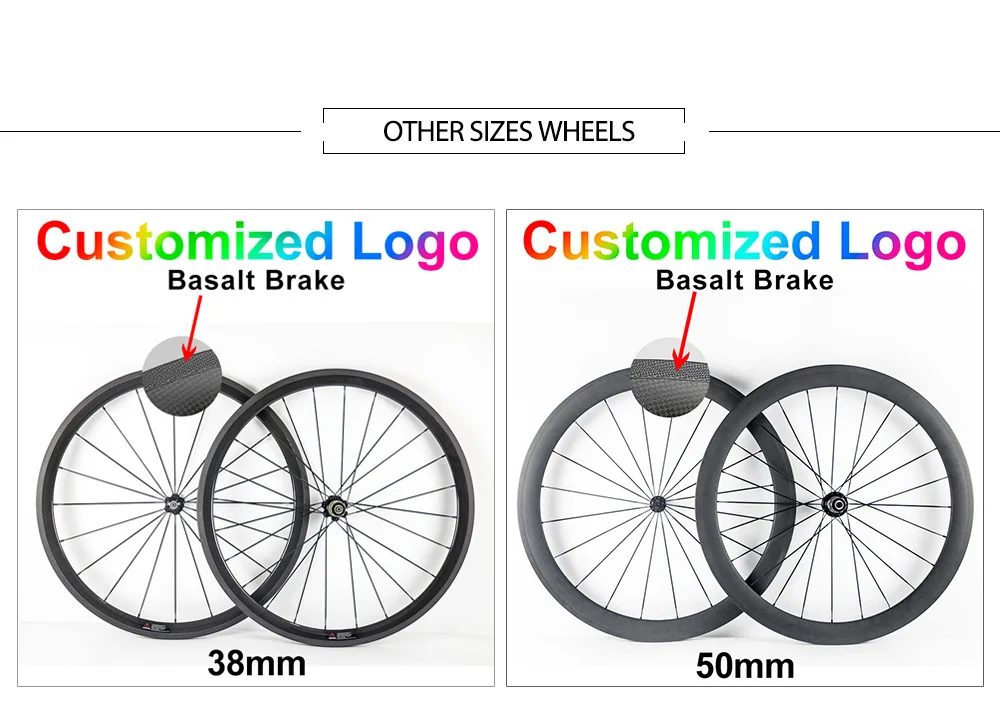 Discount 60mm carbon road bike wheels 23mm width 24mm 38mm 50mm 88mm depth Tubular Clincher ud 3k chinese carbon bicycle wheels Wheelset 26