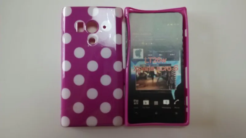 Sony Xperia acro S LT26w Polka Dots Case (5)