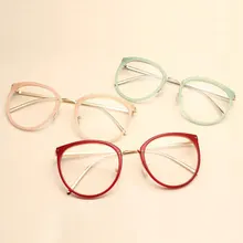 Новое поступление, винтажные декоративные оптические очки в оправе при близорукости, круглые металлические женские очки, очки для глаз oculos de grau