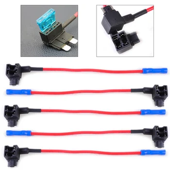 

DWCX New 5Pcs/Lot 32V Add-A-Circuit Micro Mini Fuse Tap Adapter Holder Low Profile APS ATT Micro Blade Style For Car Auto