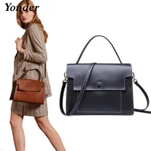 Yonder брендовая модная женская сумка на плечо из натуральной кожи женские роскошные сумки женские высококачественные сумки-мессенджеры дизайнерские черные