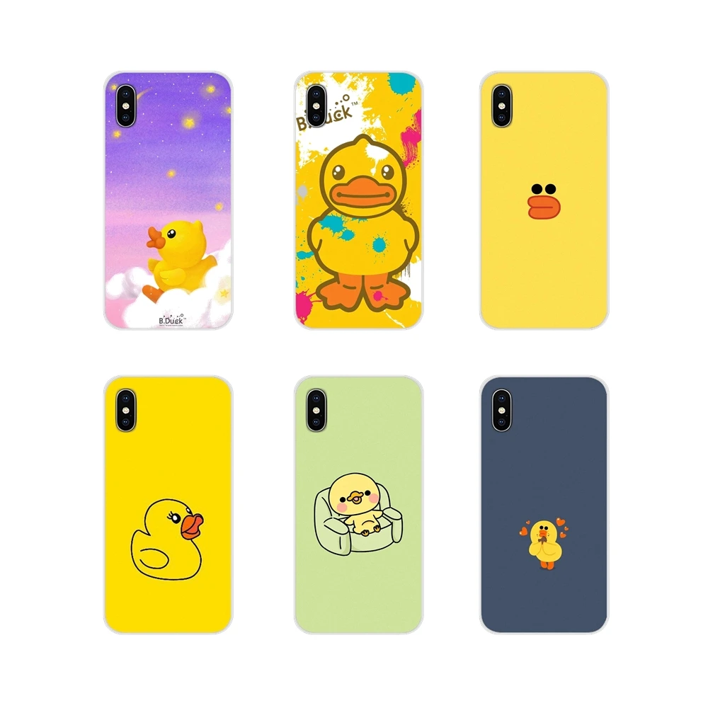 

For Xiaomi Mi6 A1 5X 6X Redmi Note 5 5A 4X 4A 4 3 Plus Pro pocophone F1 Mobile Phone Cases Cover Fresh yellow duck Lovely Design