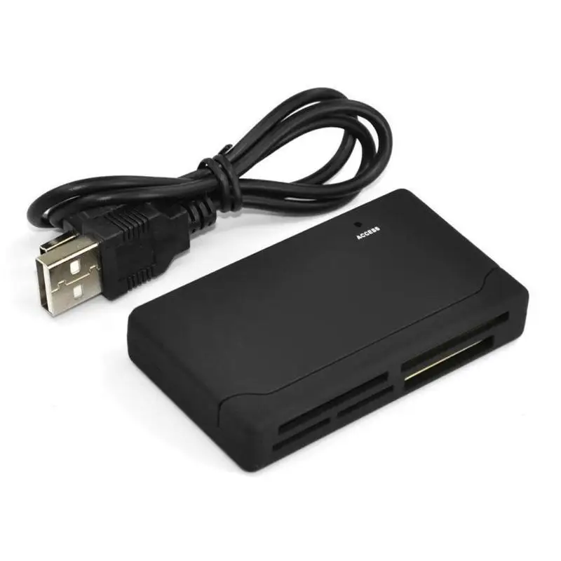 Все в одном устройство чтения карт памяти кабель USB Черный Поддержка USB V2.0 full speed USB внешний SD SDHC мини микро M2 MMC XD/CF/чтения