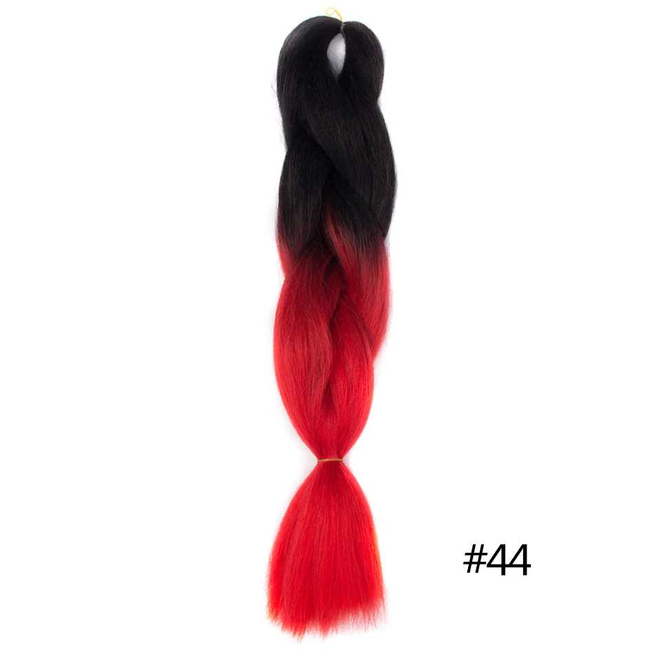 Chorliss, Длинные Синтетические волосы для наращивания, огромные вязанные крючком косички, Омбре, косички для женщин, розовые, фиолетовые, светлые, серые, коричневые, огромные косички - Цвет: #12