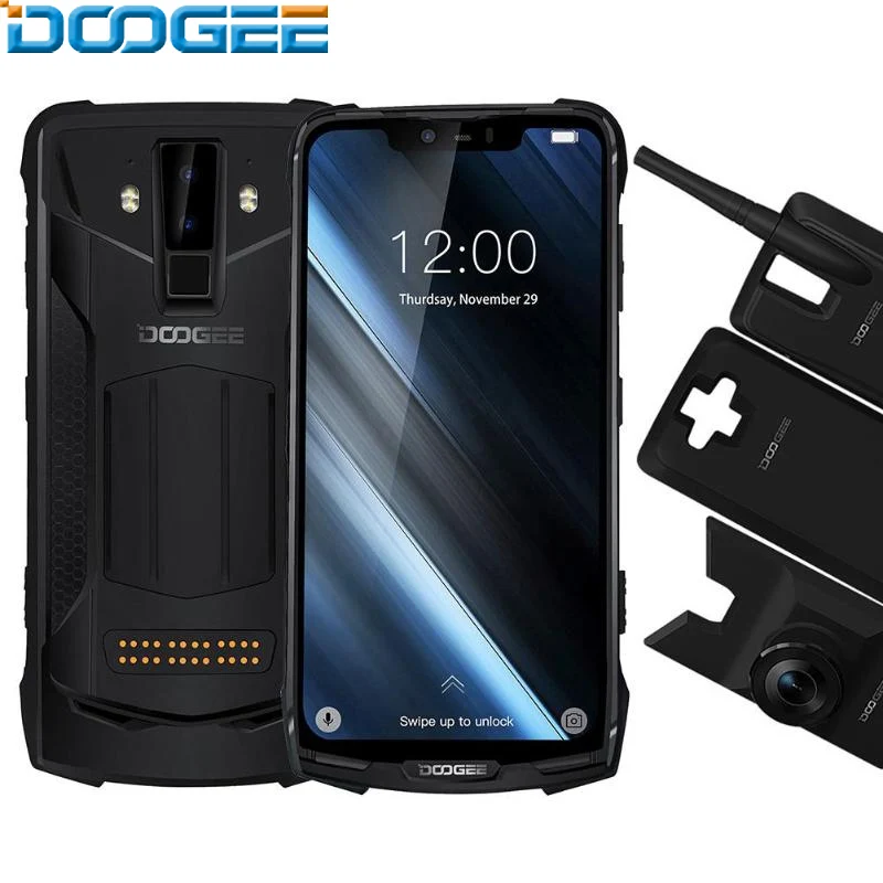 

IP68/IP69K DOOGEE S90 6.18 Inch Mobile Phone Display Modular Rugged 5050 mAh Helio P60 Octa Core 6GB 128GB Android 8.1 16.0M