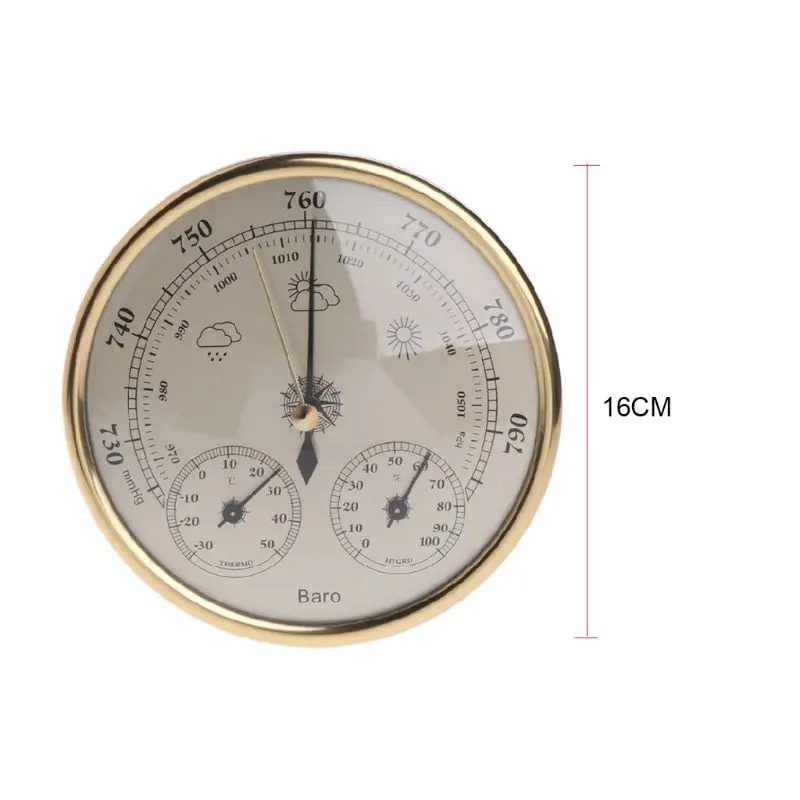 HLZS-настенный бытовой термометр гигрометр Высокая точность манометр воздуха погода инструмент барометр