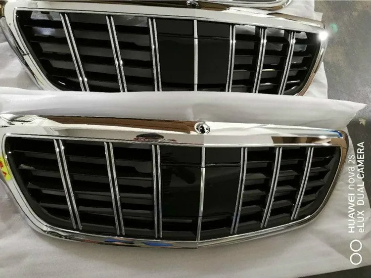 S65  Maybach front grill fit for MB S CLASS w222 S320 S400 S500 S600 S63 to S-CLASS W222 S65 Maybach -Style Grille (8)