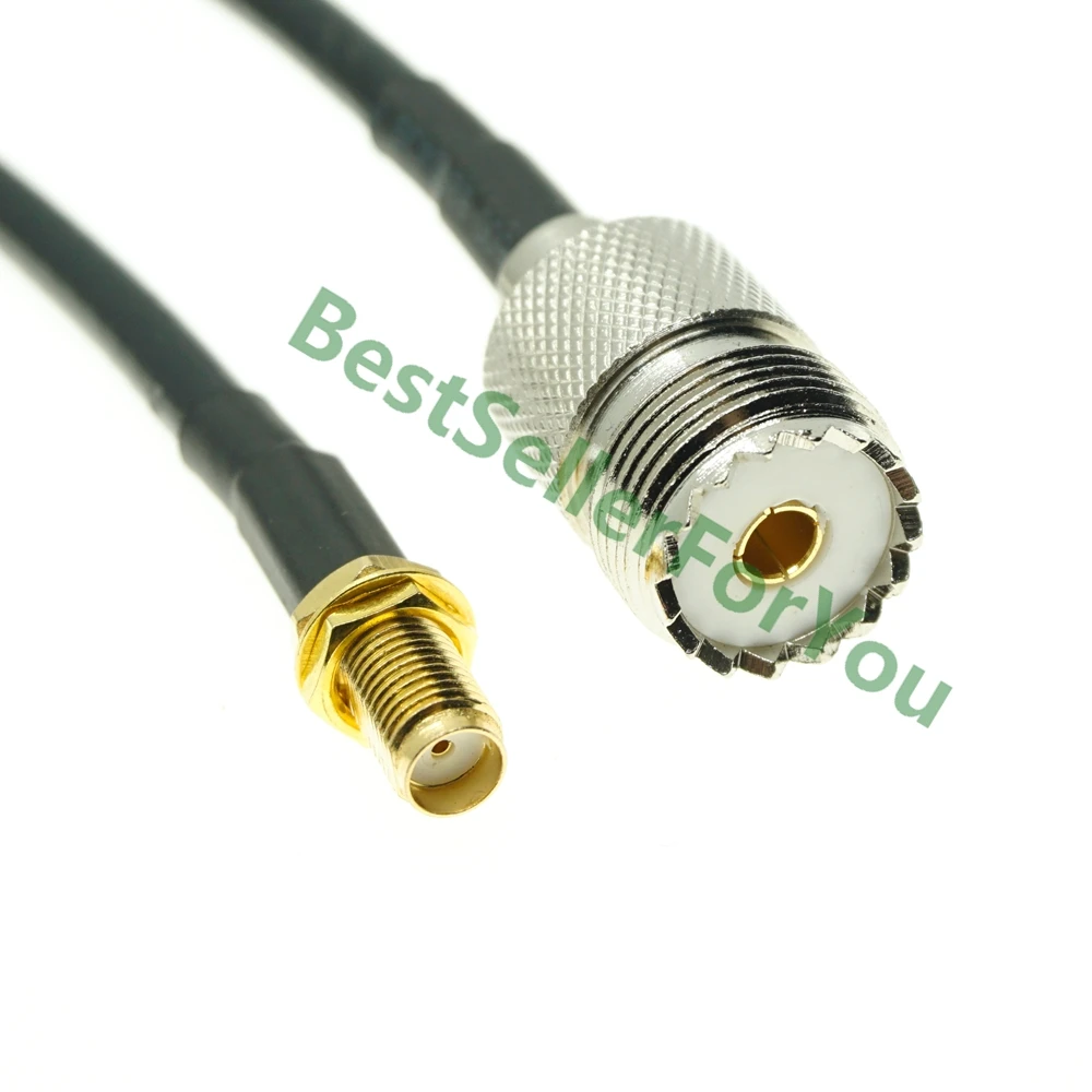 Гнездовая перегородка SMA к гнезду UHF SO239 SO 239 Jack RF прямой Перемычка RG58