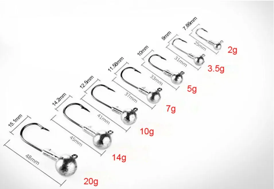 5 шт./лот, качественная свинцовая головка 2 г-28 г, свинцовая головка, крючок, джиг, приманка, рыболовные крючки для мягкой приманки, углеродистая сталь, рыболовные крючки