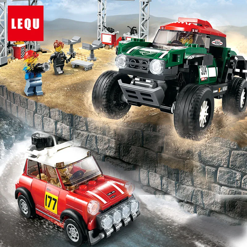 

Super Racing Car Speed Champions Rally Racing Scenarios Repair Stop Station Building Blocks Vehicle Toys Bricks LegoINGlys