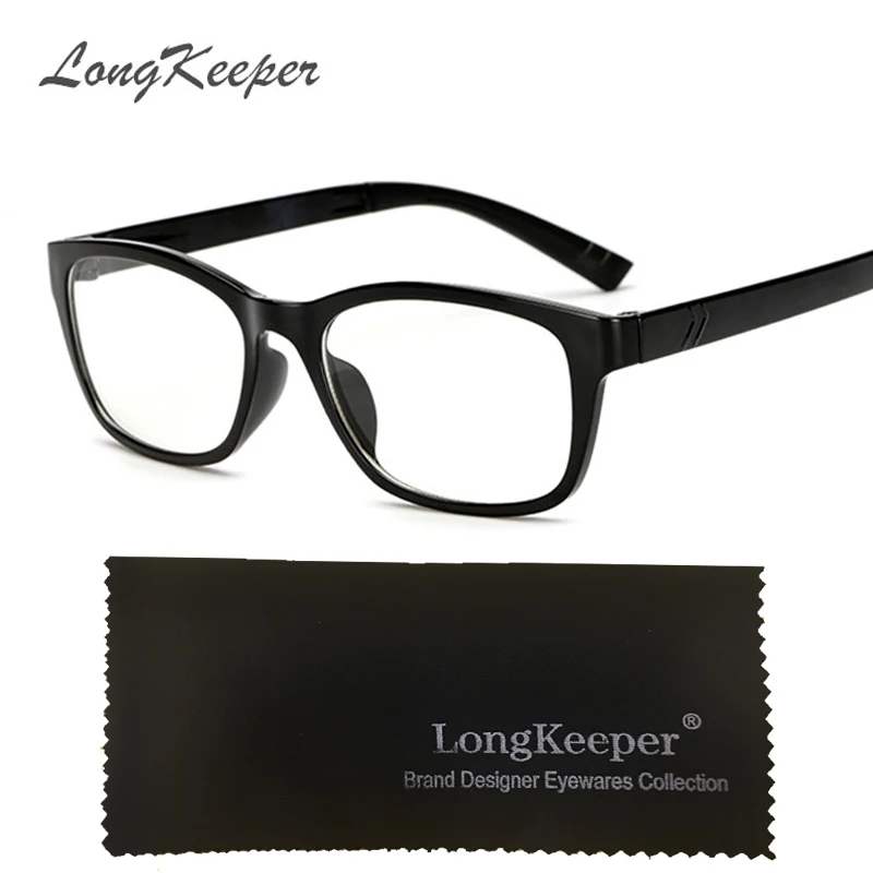 

LongKeeper New Eyeglasses Men Women Suqare Brand Designer Eyeglasses Frame Optical Eye Glasses Frame Gafas de grau KPP2