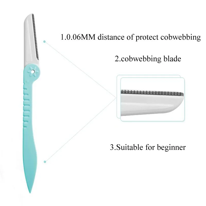 3 шт./лот триммер для бровей бритвы Женские бритвы для удаления волос постоянный макияж Бритва для бровей Инструменты Аксессуары для микроволокна поставки