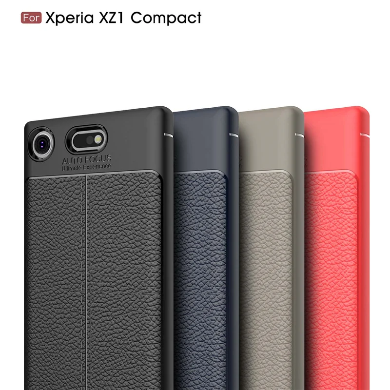 Litchi Texture TPU Cases for Sony Xperia XZ1 Compact (1)