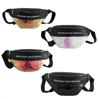 

1Pc Laser Clear Fanny Pack for Women Summer Transparent Beach Bum Waist Bag Colorblock Pattern PVC