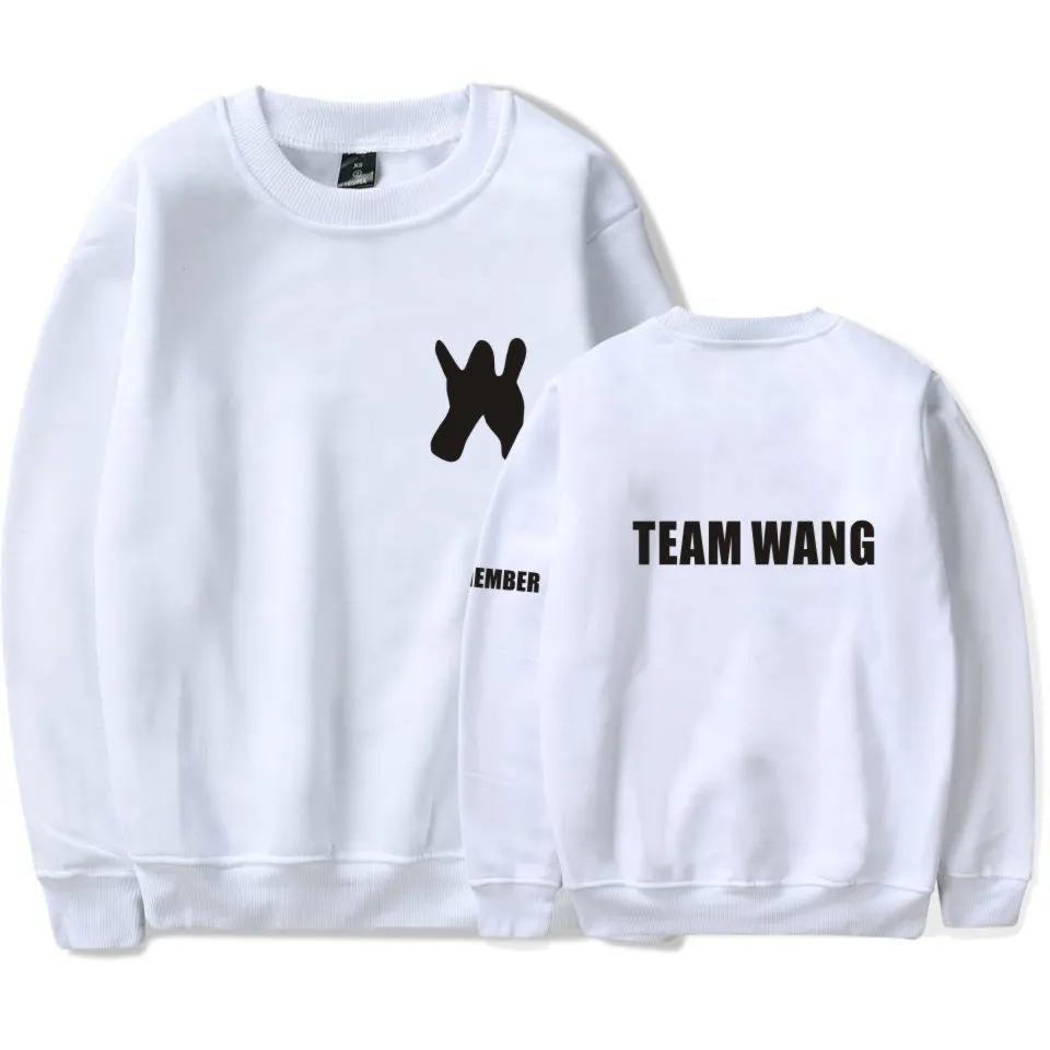 Толстовка Kpop Got7 Jackson Wang TEAM WANG Молодежный пуловер с длинным рукавом и круглым