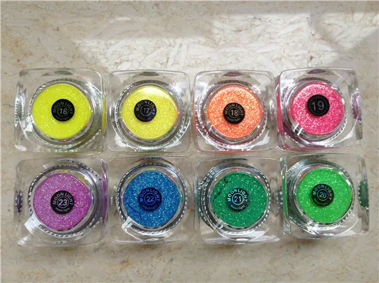 

Free shipping 8PCS Glitter Tattoo Fluorescent powder / UV Glitter Tattoo Powder for Body Art - Temporary Tattoo /body painting
