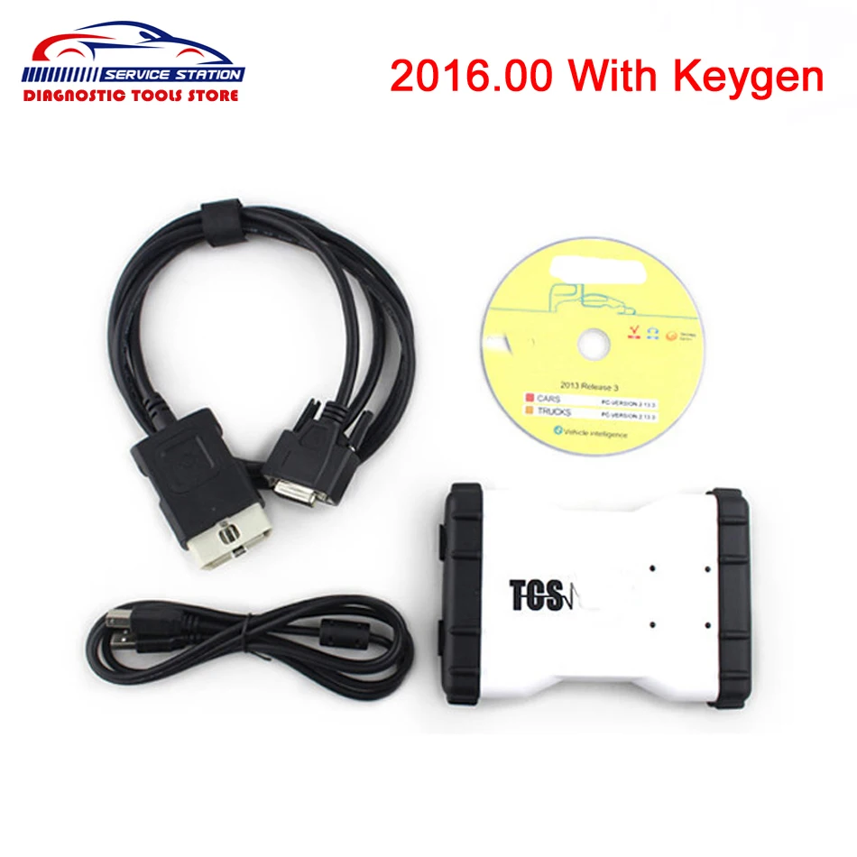 

White TCS PRO Plus 2016.00 with Keygen Bluetooth /No Bluetooth OBDII Scanner Diagnostic-Tool As MVD 3 in 1 Multidiag Pro