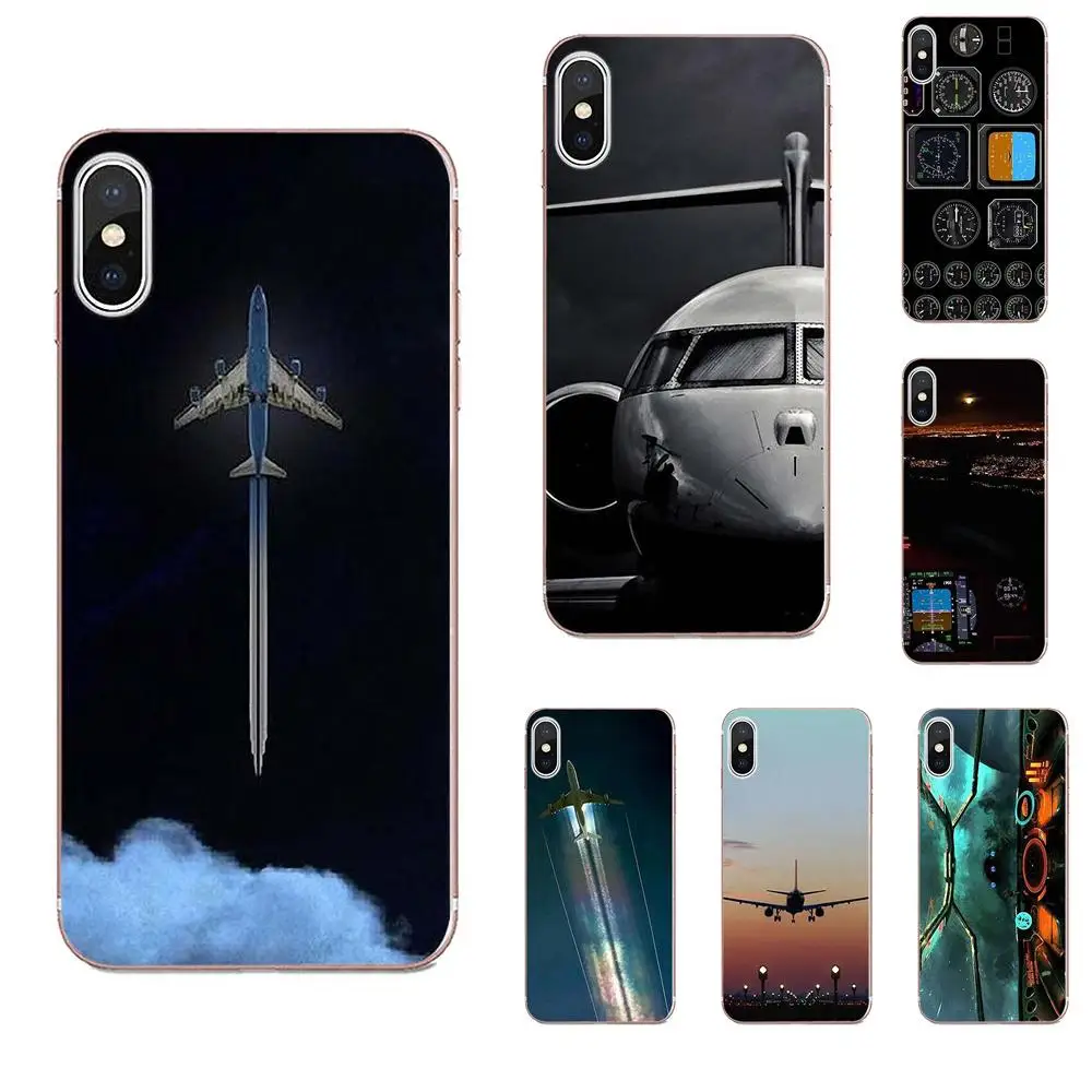 Soft TPU Patterns For HTC 530 626 628 630 816 820 One A9 M7 M8 M9 M10 E9 Plus U11 Moto G G2 G3 G4 G5 Airplane Cockpits | Мобильные