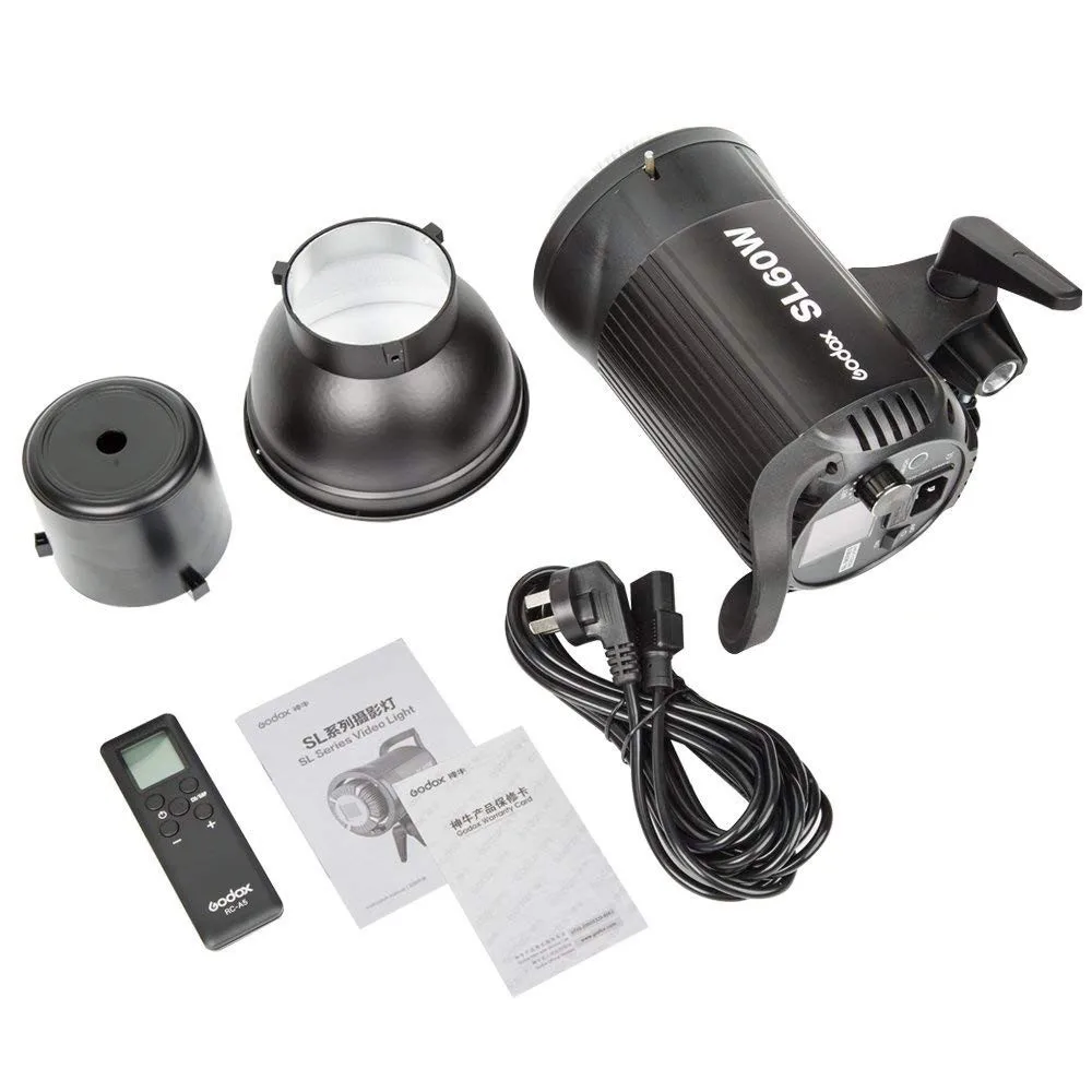 Godox SL 60W 5600K LED Foto лампа Bowens Светодиодная для видеосъемки Для фото телефона DSLR