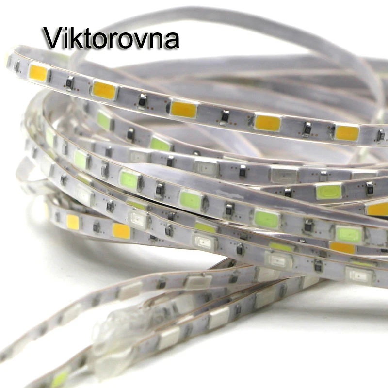 Ультраяркая Гибкая светодиодная ленсветильник 5 мм ширина 5630 5730 SMD 60
