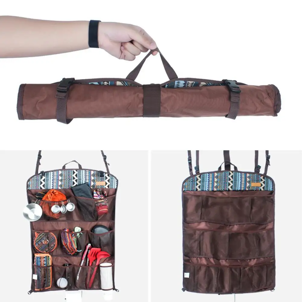 Элос-инструментов для использования на открытом воздухе тент для путешествий, кемпинга подвесная сумка для хранения раскладная Бытовой Настенный сумка со спинкой для хранения сетчатый карман