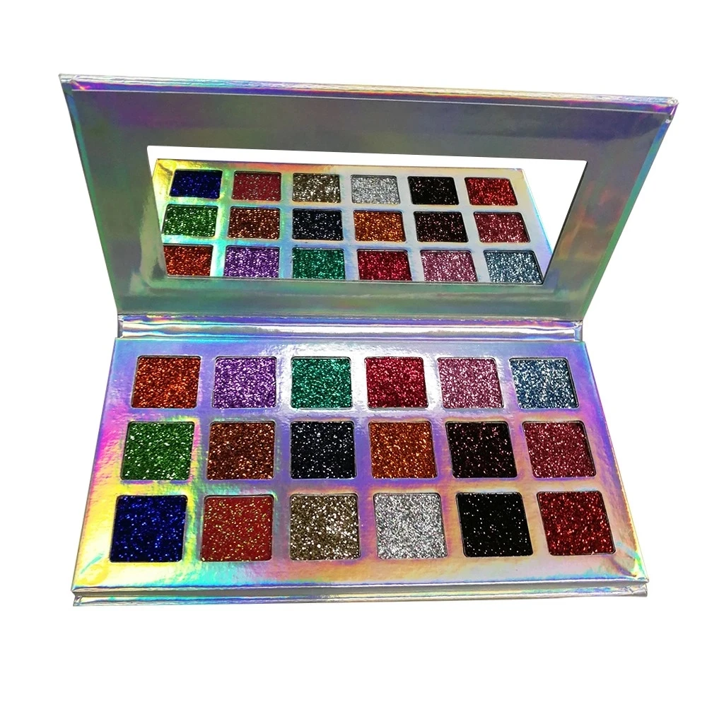 Wholesale No Label Makeup Eyeshadow Eye shadow Palette Waterproof 18
