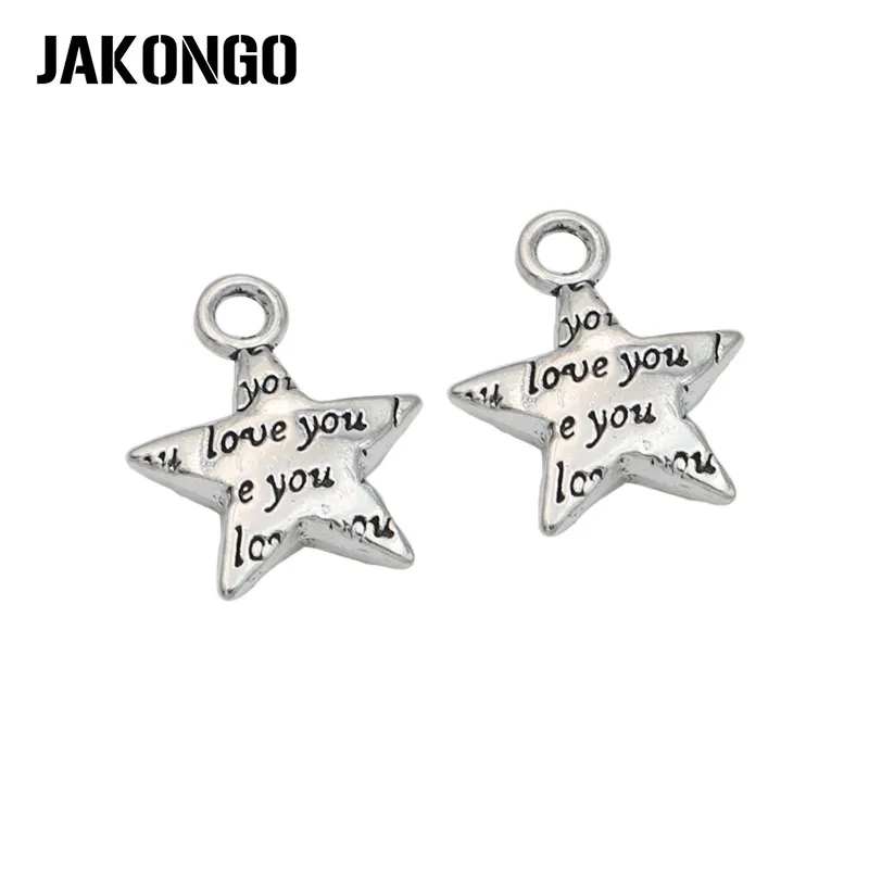 JAKONGO античное серебряное покрытие Я люблю тебя раньше для изготовления ювелирных